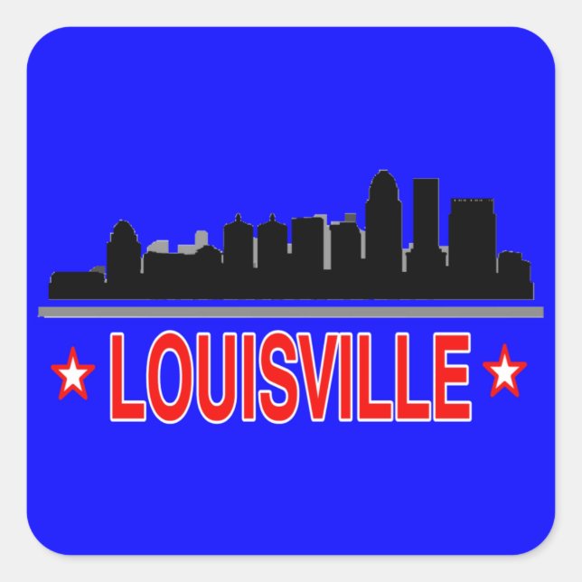 Stickers Voyage Skyline Louisville (Devant)