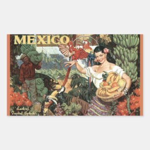 stickers voyage vintage Mexique