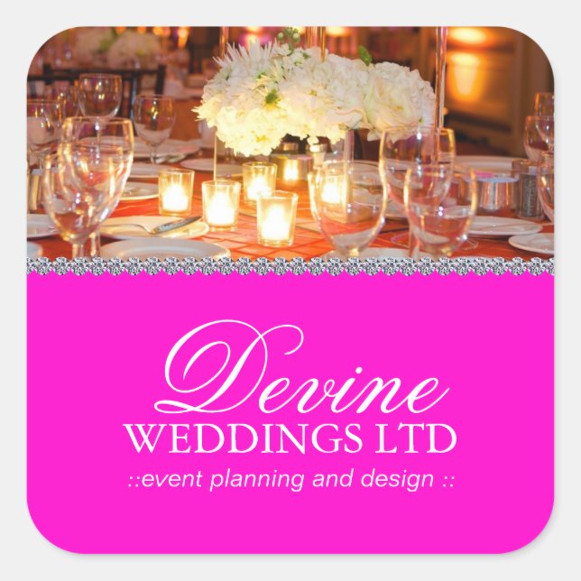 Stickers Wedding planner personnalisables (Devant)