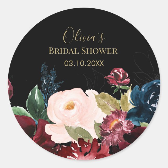 Stickers Wedding shower romantique Favoriser (Devant)
