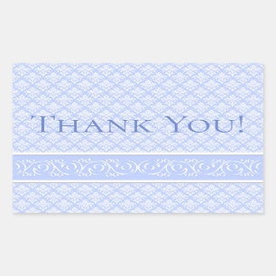 Stickers - Wedgewood Blue Damask