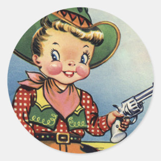 Stickers Western Retro Lil' Cowboy