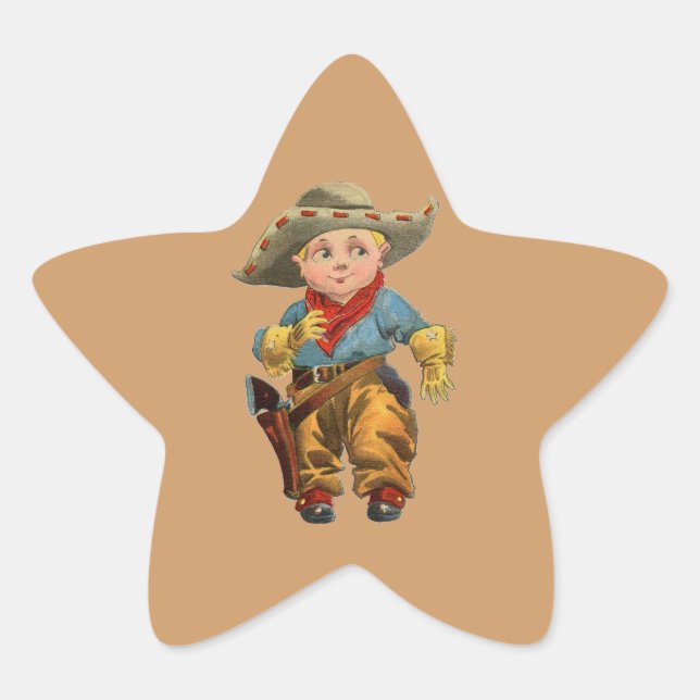 Stickers Western Vintage 1912 Lil' Cowboy Fun (Devant)