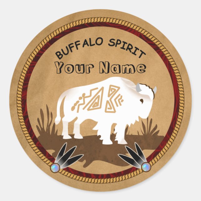 Stickers White Buffalo Spirit (Devant)