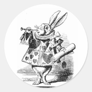 Stickers White Rabbit Alice In Wonderland Herald
