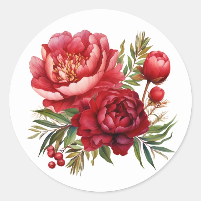 Stickers Winter Peony (Devant)