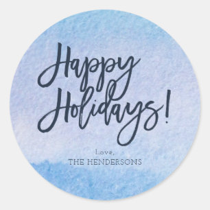 Stickers Wintery Happy Holidays
