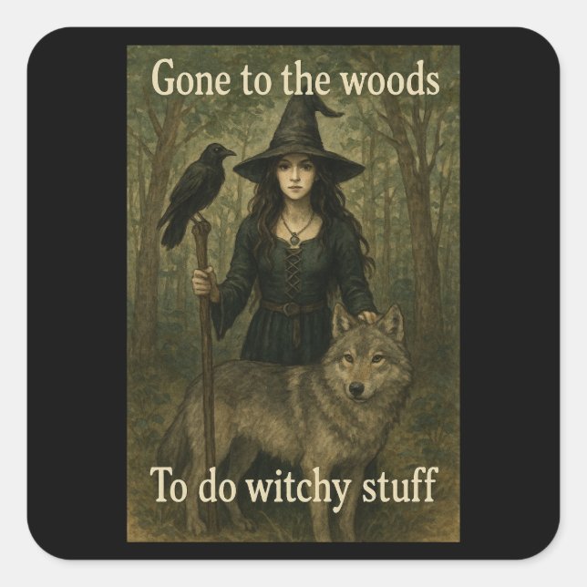 Stickers Witchff Woodland Witch (Devant)