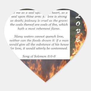  Stickers with bible verse Song of Solomon 8:6-8