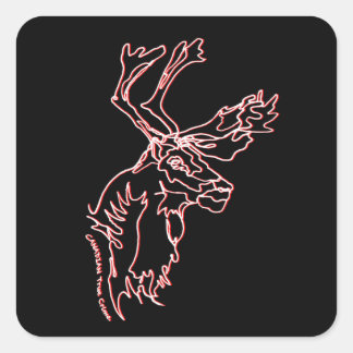 Stickers with carribou design