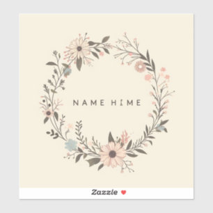 stickers with personalized text such as names or v