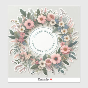 stickers with personalized text such as names or v