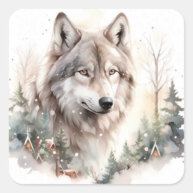 Stickers Wolf d'hiver (Devant)