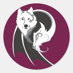 Stickers Wolf & Dragon