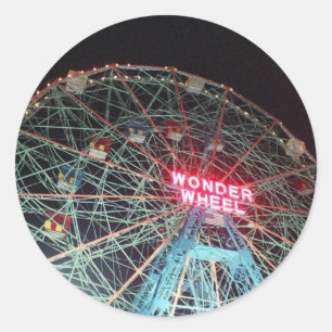 Stickers 'Wonder Wheel at Night'