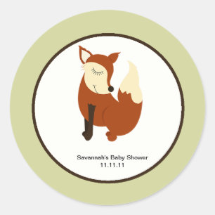Stickers Woodland Fox Favor 3 pouces