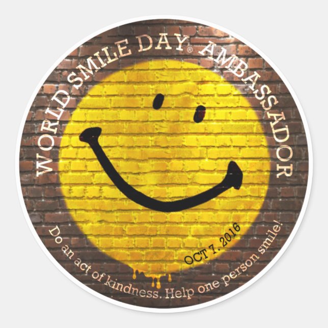 Stickers World Smile Day® 2016 (Devant)