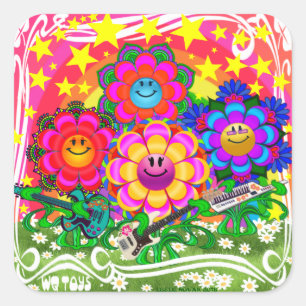 Stickers WQ Toyers Flower Power Band
