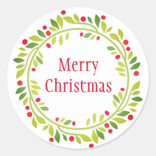 Stickers Wreath Holiday