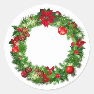 Stickers Wreath Holiday