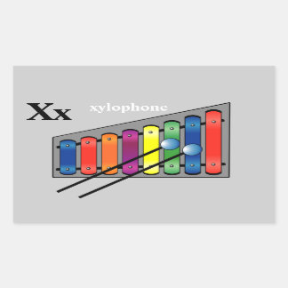 Stickers xylophone Lettre X