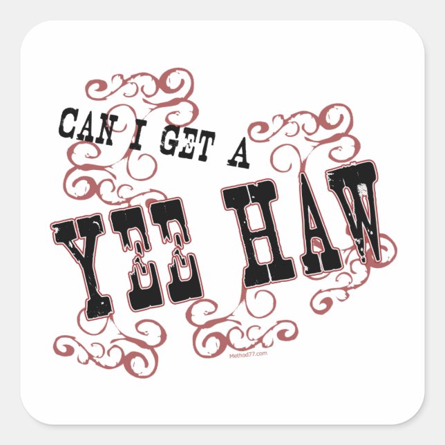 Stickers Yee Haw (Devant)