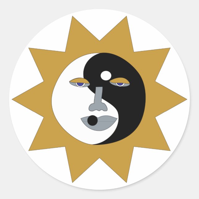 Stickers Ying Yang Sun (Devant)
