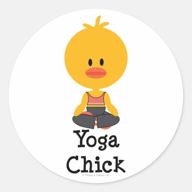 Stickers Yoga Chick (Devant)