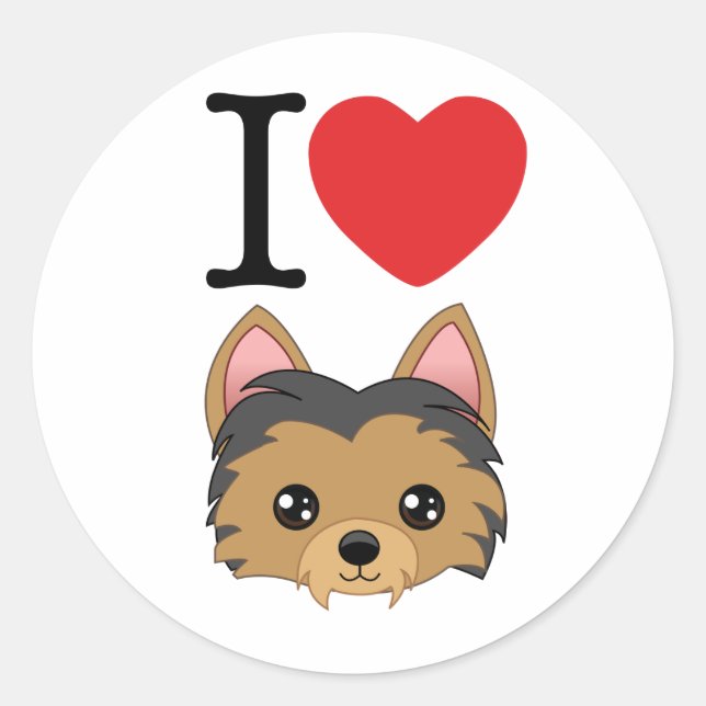 Stickers Yorkshire Terrier (Devant)