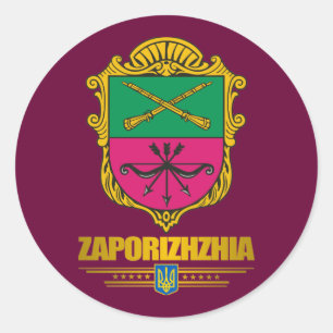 Stickers "Zaporizhia (Zaporozhye) COA"