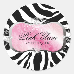 Stickers Zebra 311 Plate-forme rose