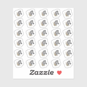 Stickers Zebra Aquarelle