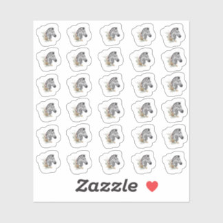 Stickers Zebra Aquarelle