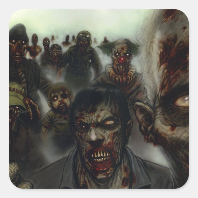 Stickers Zombies Halloween (Devant)
