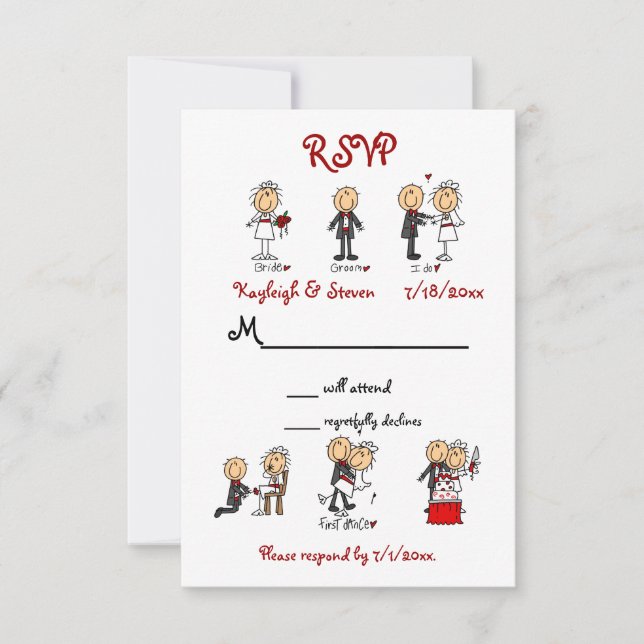 Stickfigure RSVP Card (Front)