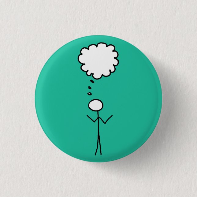 Stickman 1 Inch Round Button (Front)