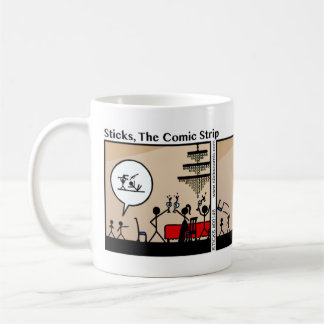 Stickman amusant tiré chaise Mug