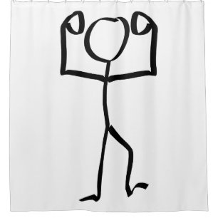 Stickman Figure Winner Illustration, One Line Art