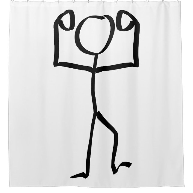 Stickman Figure Winner Illustration, One Line Art (Front)