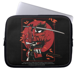 Stickman Samurai Laptop Sleeve