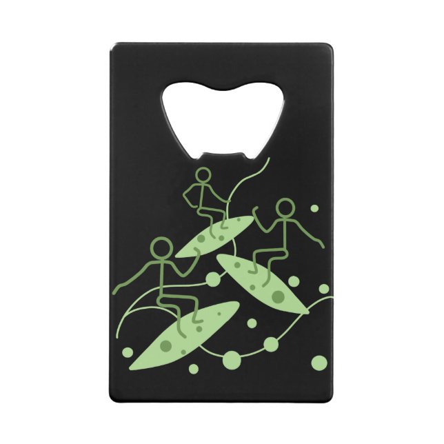Stickman / Surfing Credit Card Bottle Opener (Back)