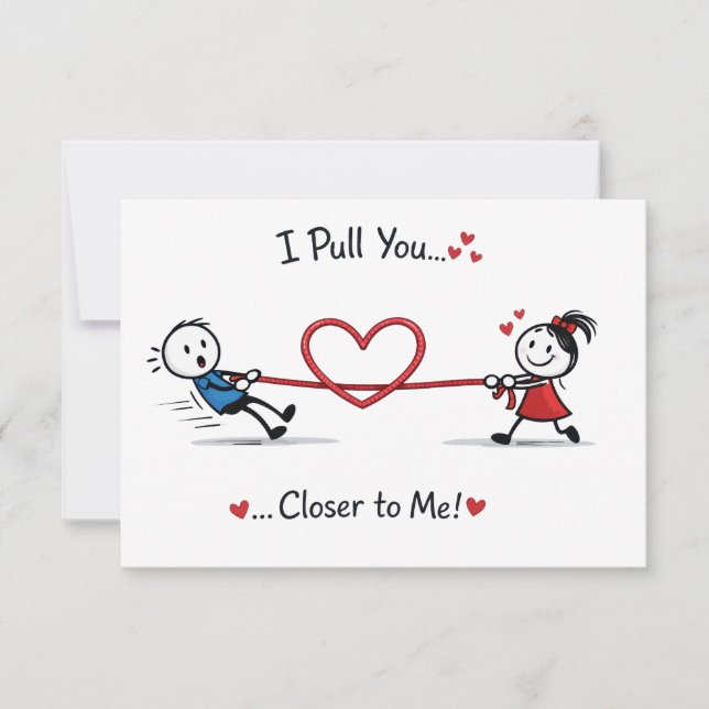 Stickman Tug of Love Card (Front)