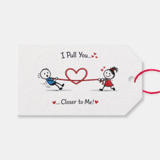 Stickman Tug of Love Gift Tags