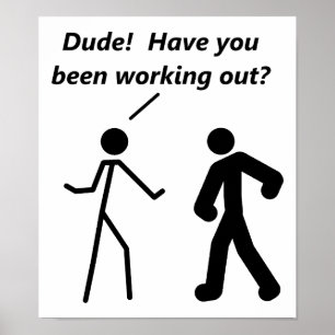 Stickman Workman Poster drôle