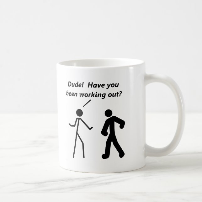 Stickman Workout Funny Mug (Right)
