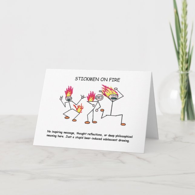 STICKMEN SUR la carte du FEU (Devant)