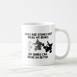 Sticks And Stones ATV Quad Funny Mug