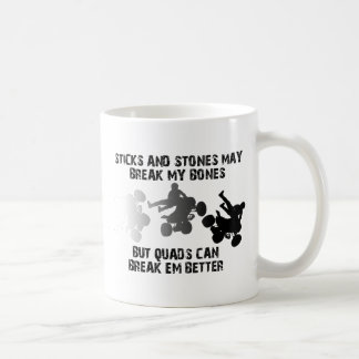 Sticks And Stones ATV Quad Funny Mug