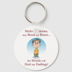 Sticks and Stones Keychain
