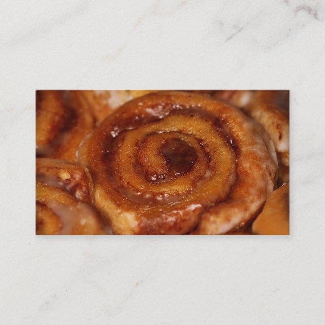 Sticky Buns Baked Goods Bakery Boutique 2 Business Card (Front)